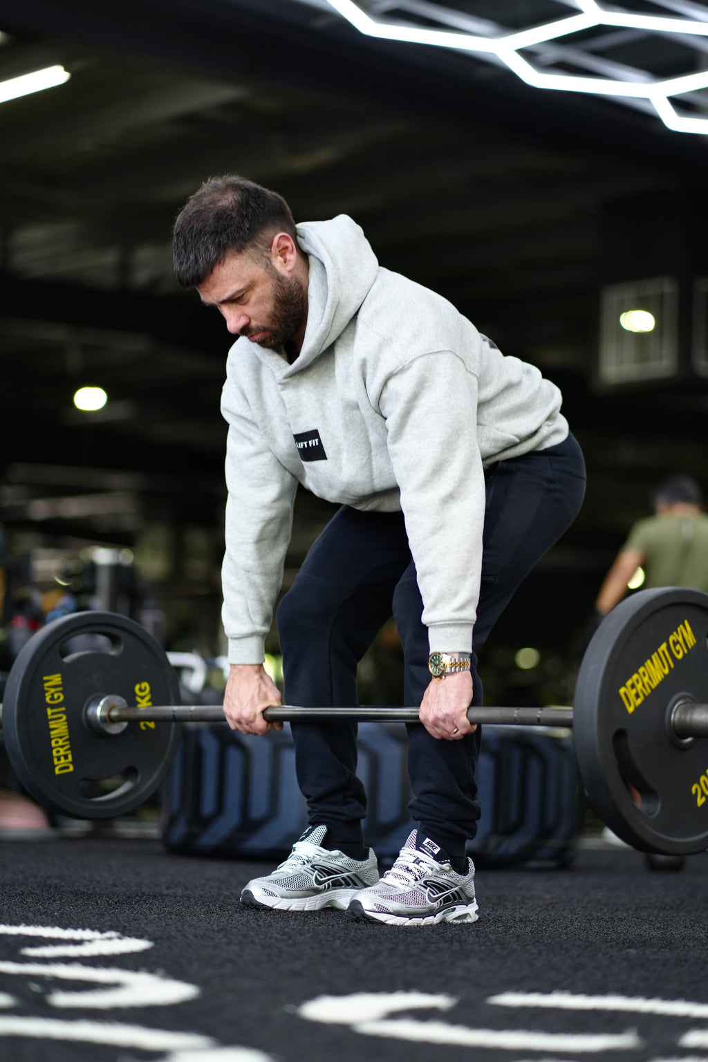 Oversized Fleece Hoodie - Grey