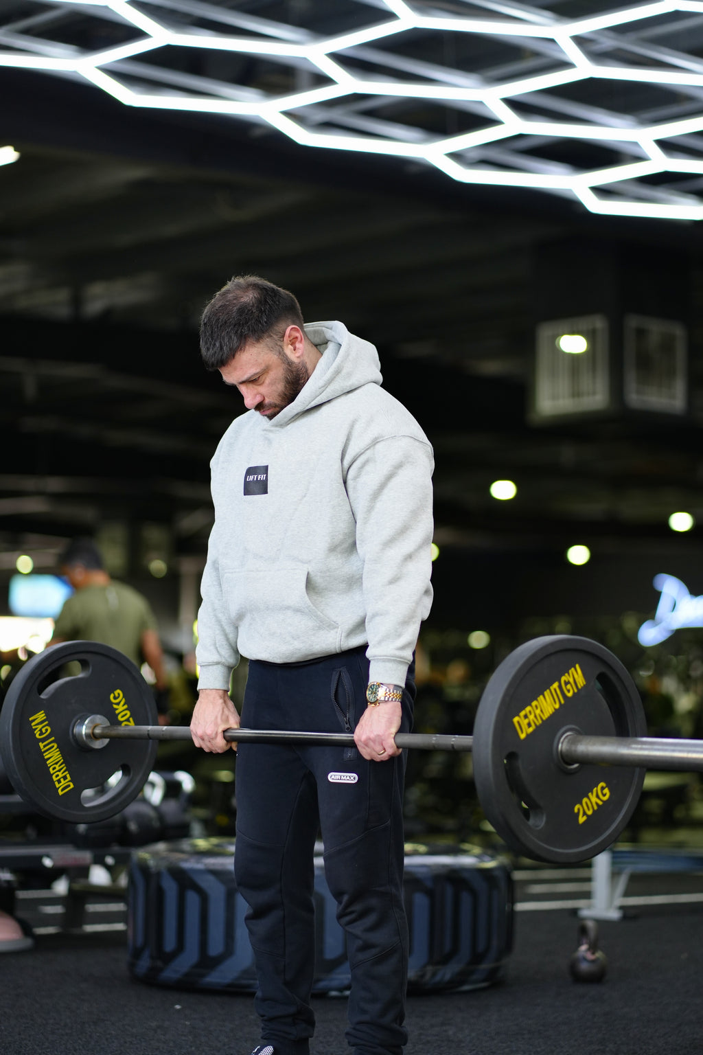 Oversized Fleece Hoodie - Grey