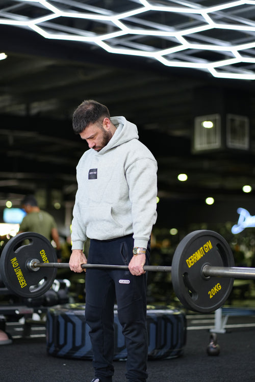Oversized Fleece Hoodie - Grey