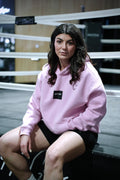 Oversized Fleece Hoodie - Pink
